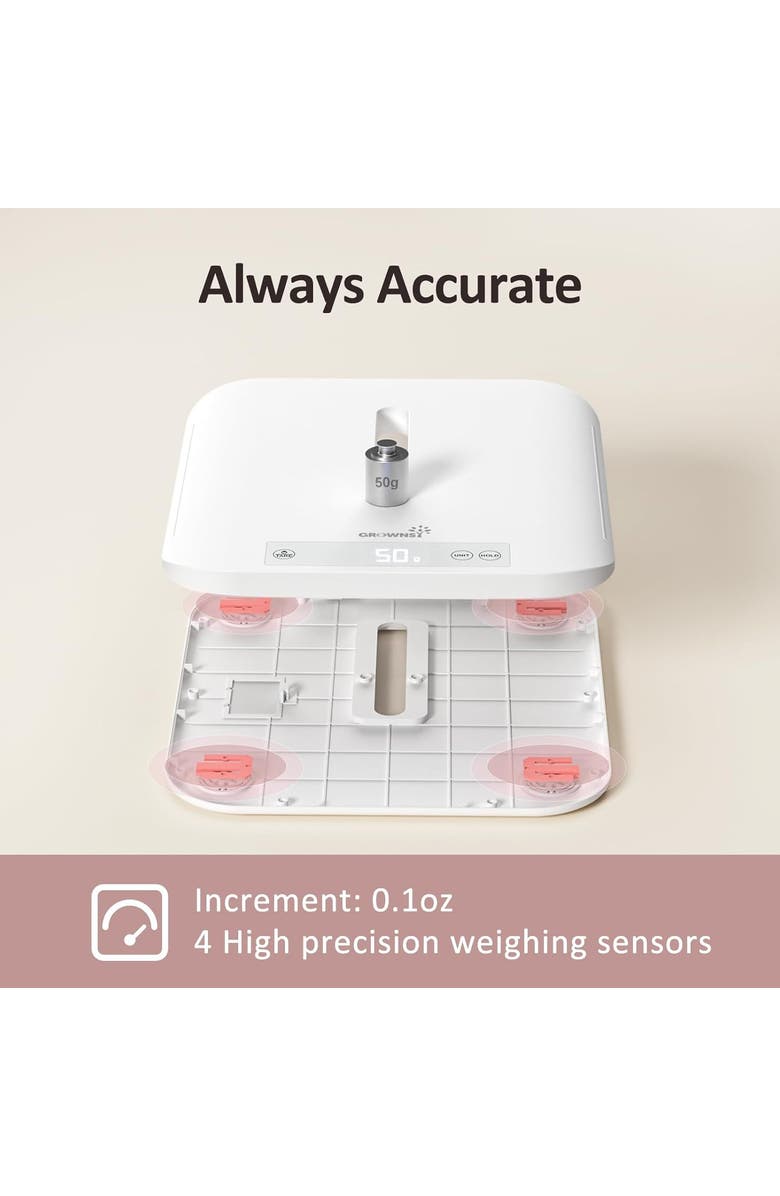 GROWNSY Baby Scale, Alternate, color, White