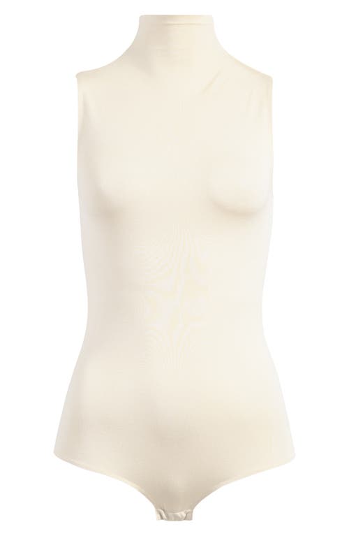 Commando Prima Ballet Sleeveless Mock-neck Bodysuit In Ivory