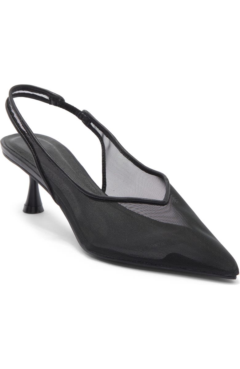 Billini Rose Slingback Pump, Main, color, Black Mesh
