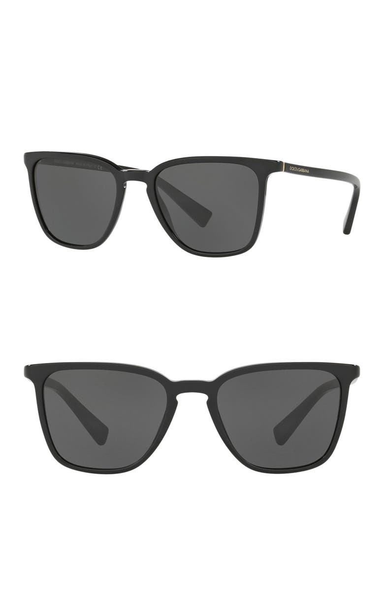 Dolce&Gabbana 53mm Square Sunglasses, Main, color, 