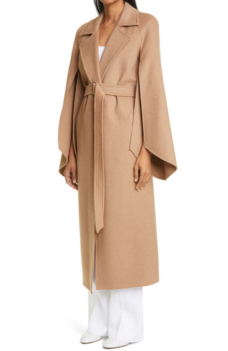 Max Mara Milano Camel Hair Coat, Alternate, color, 