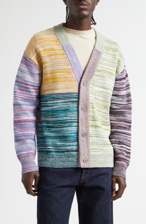 Pat Colorblock Space Dye Cardigan