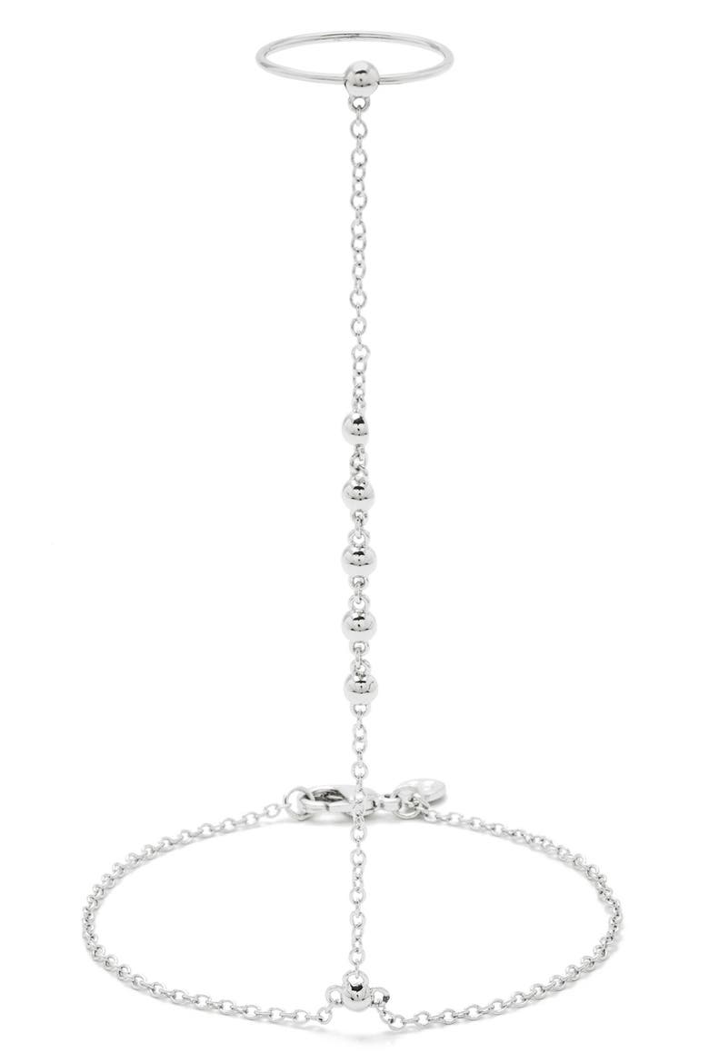 'Bali' Hand Chain, Main, color, SILVER