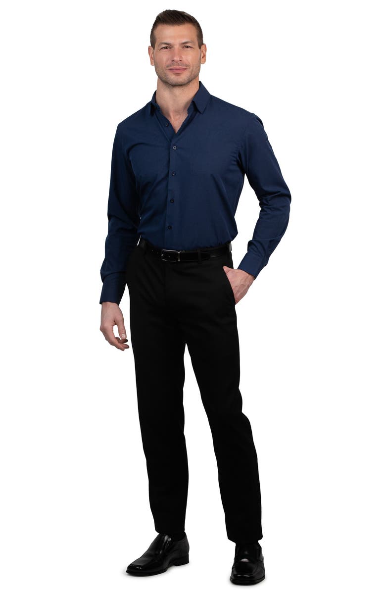 Lucky Brand Solid Slim Fit Dress Shirt, Alternate, color,