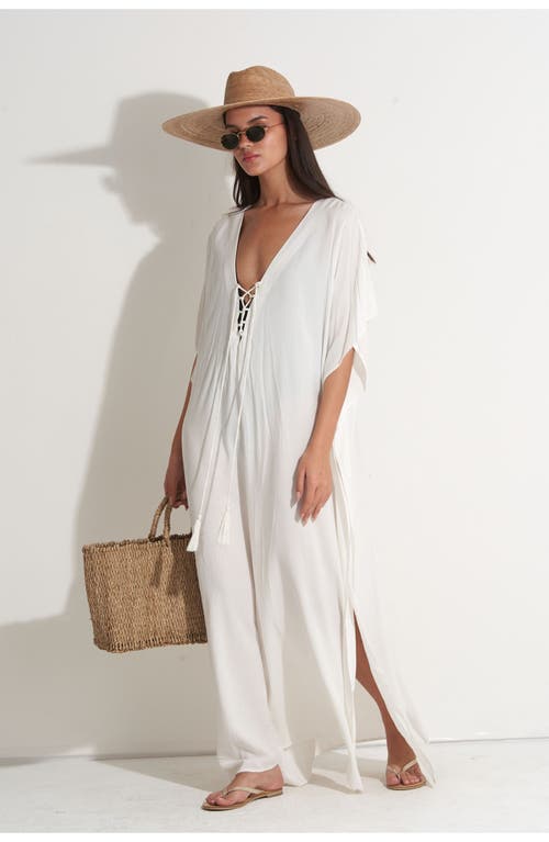 Gottex Beach Life Sable Kaftan Cover-up In White