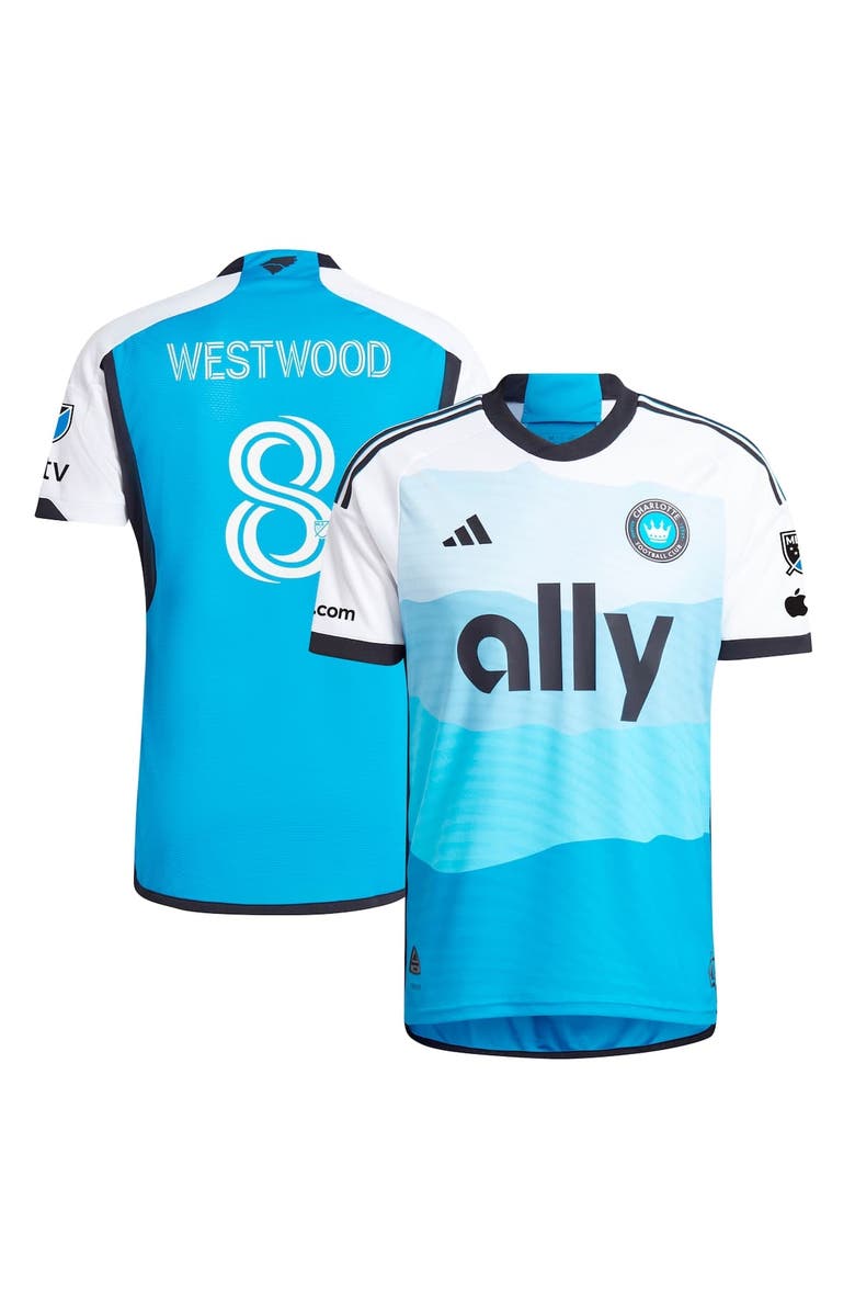adidas Men's adidas Ashley Westwood Blue Charlotte FC 2024 The Carolina Kit: Explore Authentic Player Jersey, Alternate, color, 