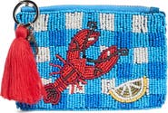 Collection XIIX Stripe Lemon Beaded Coin Pouch