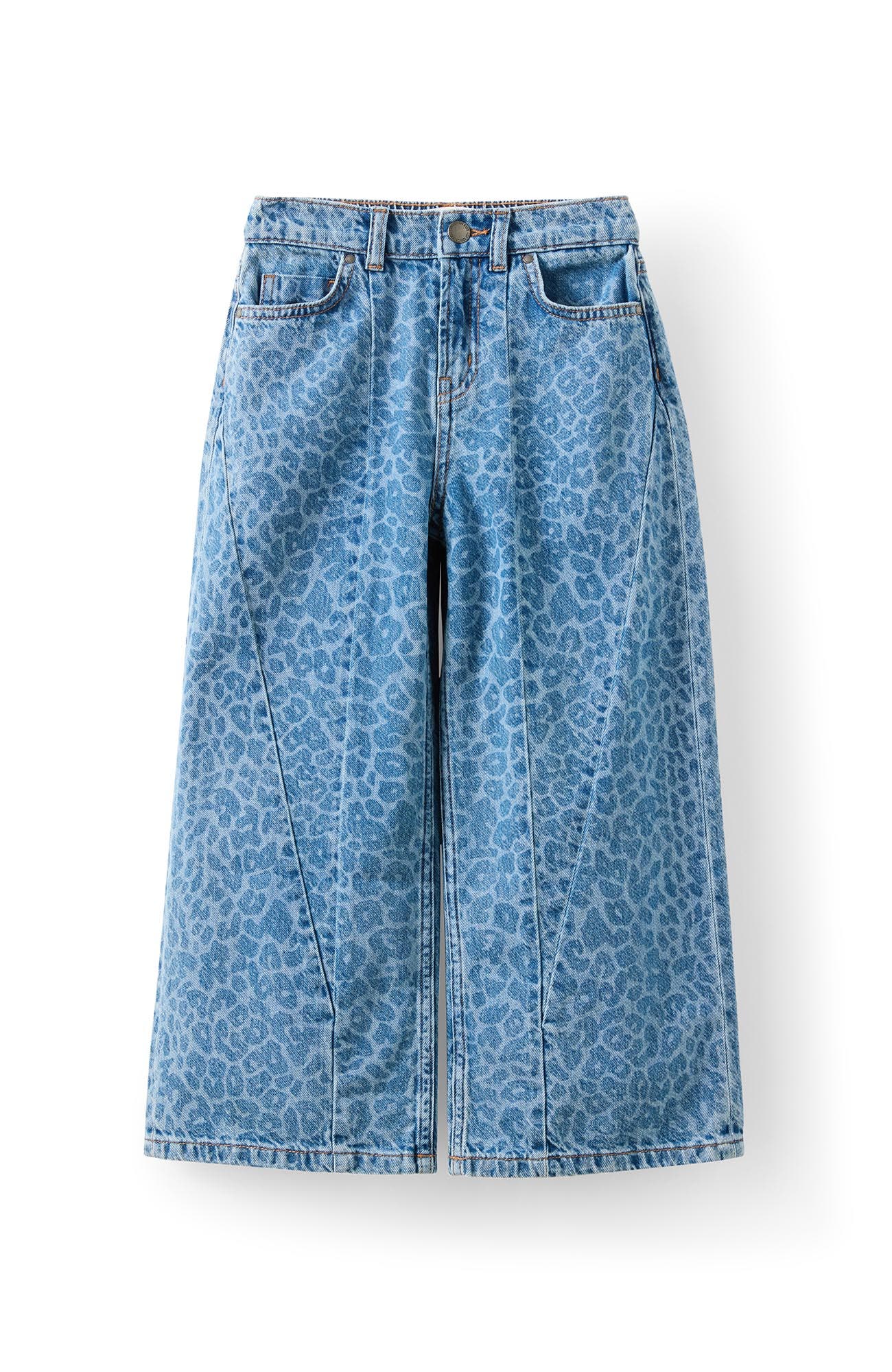 Blue Haven Mid Blue Leopard