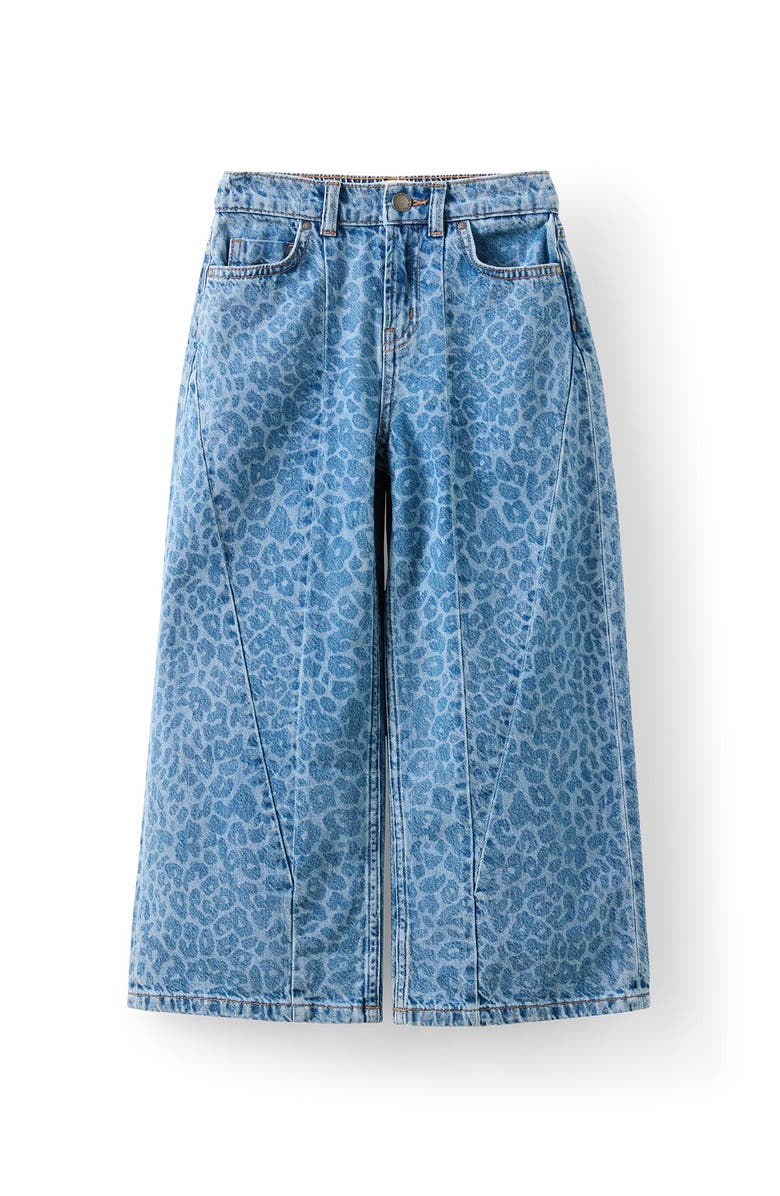 Cotton On Kids Kid's Super Wide Leg Denim Jean, Main, color, Mermaid Midnight Blue