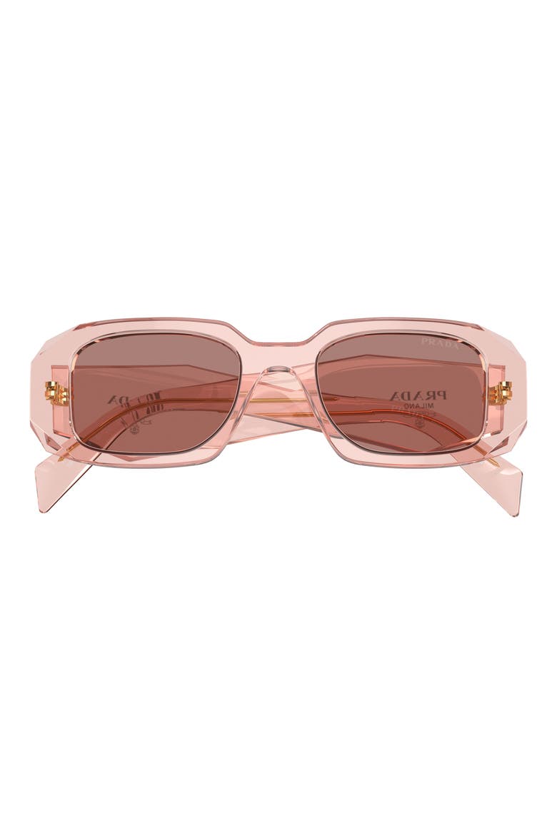 51mm Rectangular Sunglasses, Alternate, color, LITE BROWN