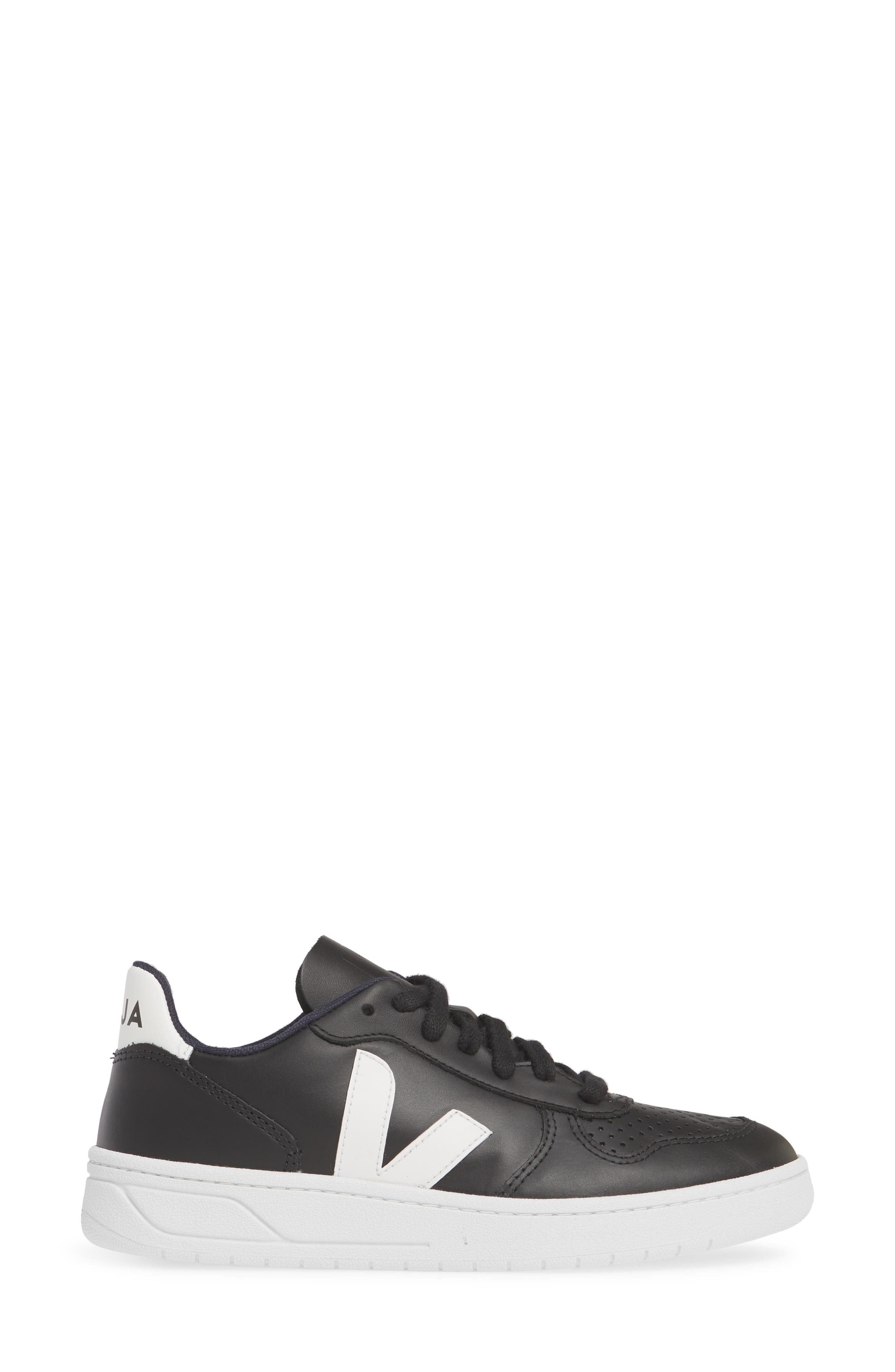 V-10 Sneaker, Alternate, color, BLACK/ WHITE/ WHITE SOLE