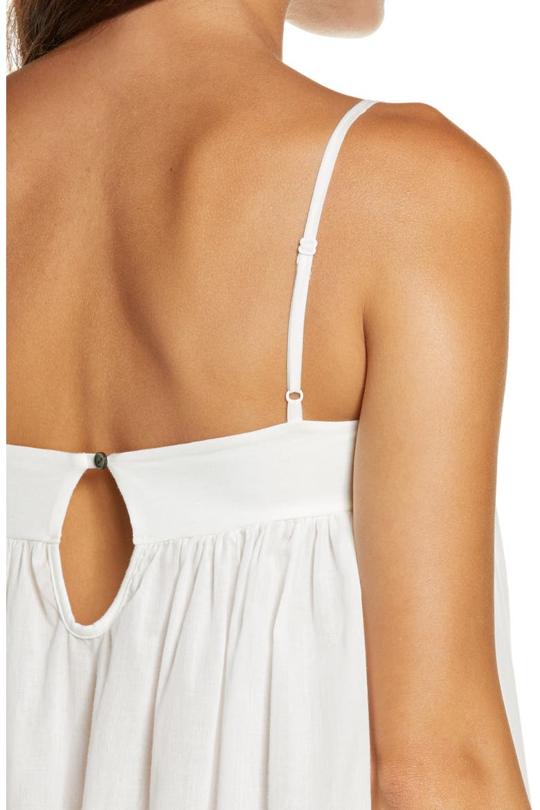 Innocent Cotton Chemise, Alternate, color, WHITE