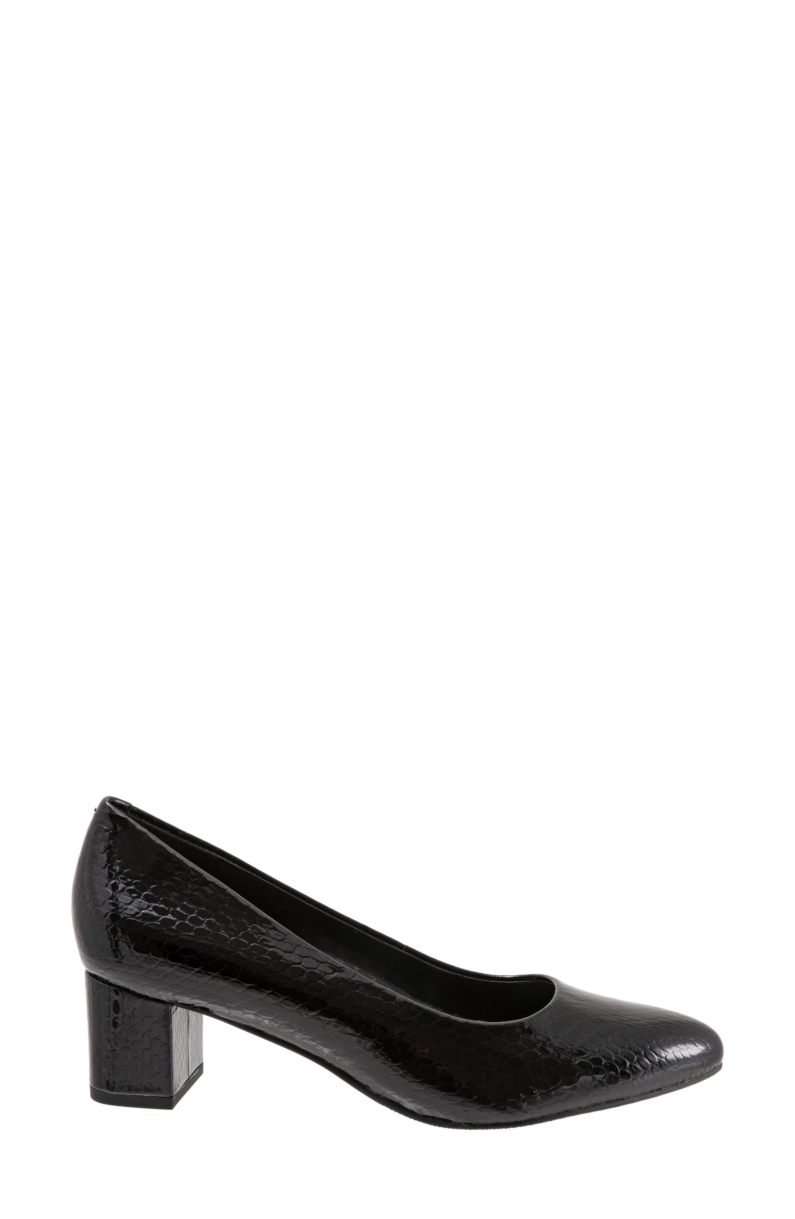 Kari Pointy Toe Pump, Alternate, color, BLACK SNAKE EMBOSSED LEATHER