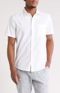 14th & Union Seersucker Short Sleeve Cotton Button-Up Shirt