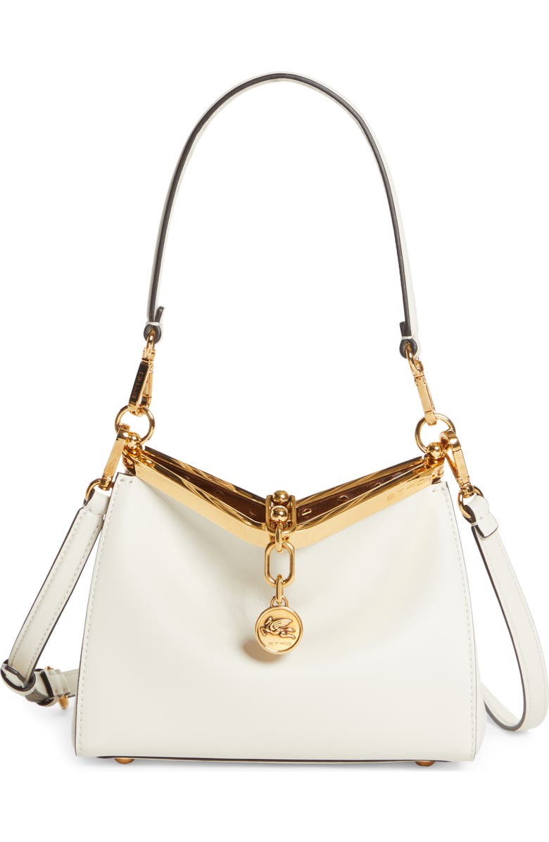 Etro Small Vela Leather Shoulder Bag, Main, color,