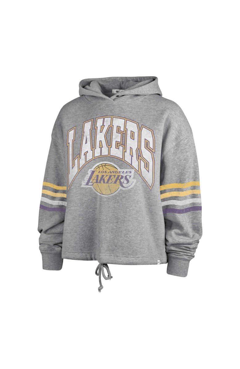 '47 Women's '47  Gray Los Angeles Lakers Upland Bennett Pullover Hoodie, Alternate, color, Gray