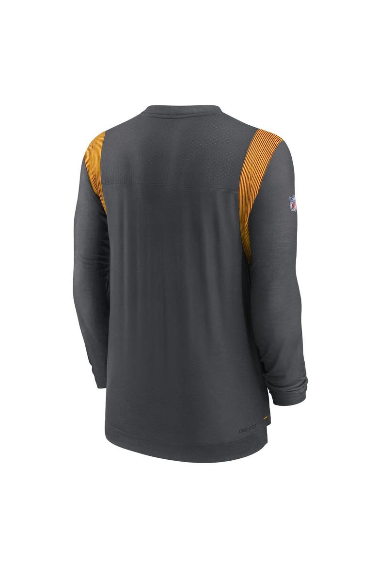 Men's Nike Charcoal Washington Commanders Sideline Tonal Logo Performance Player Long Sleeve T-Shirt, Alternate, color, Charcoal