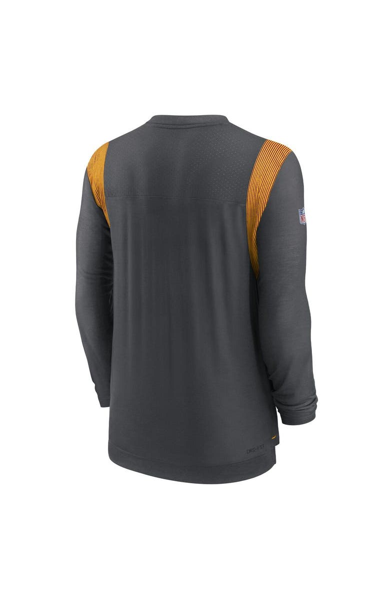 Nike Men's Nike Charcoal Washington Commanders Sideline Tonal Logo Performance Player Long Sleeve T-Shirt, Alternate, color, Charcoal