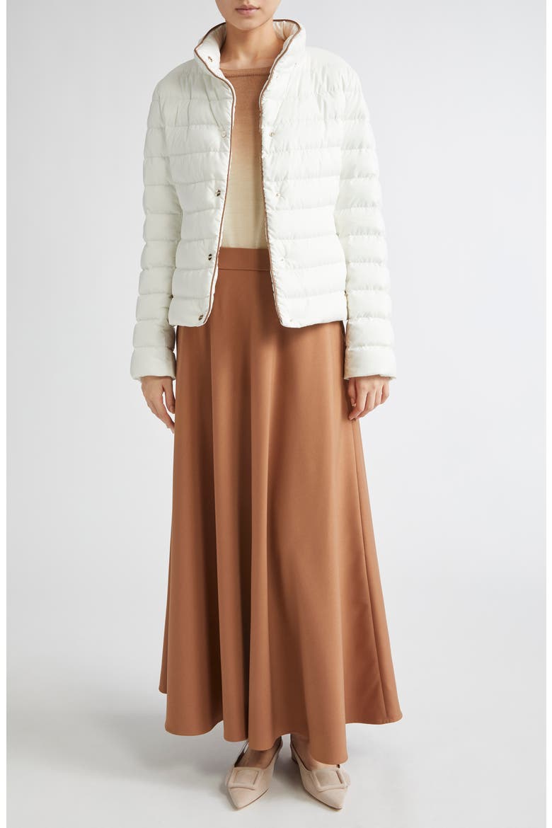 Fluid Maxi Skirt, Alternate, color, CAMMELLO