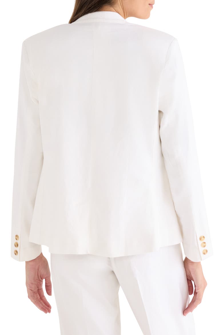 Eva Linen Blend Blazer, Alternate, color, MILK WHITE