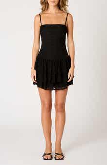 Nia Audrey Lace Tiered Cocktail Dress