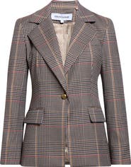 Veronica Beard Healy Houndstooth Plaid Dickey Jacket