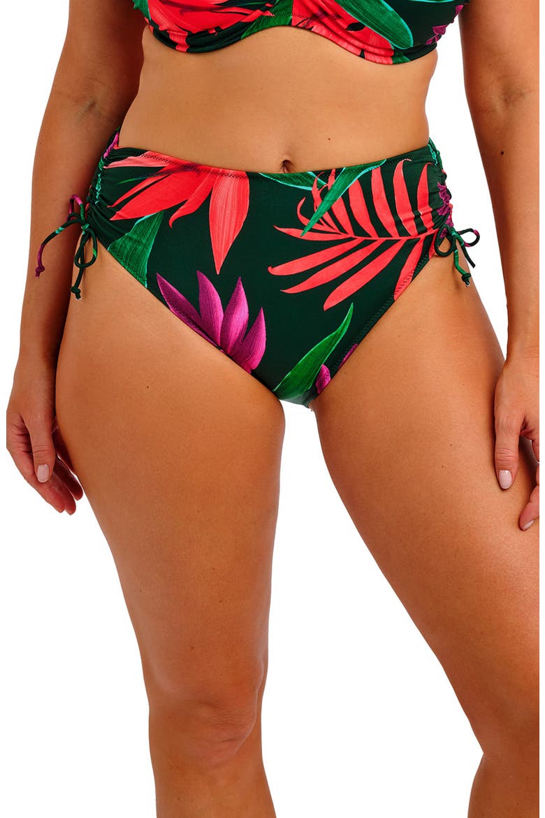 Pichola High Waist Bikini Bottoms, Main, color, MANGROVE