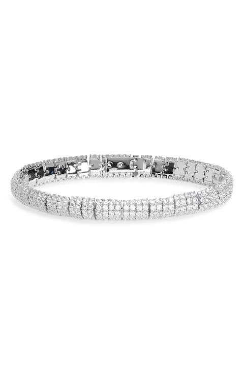 Crushed Pavé Dome Bracelet