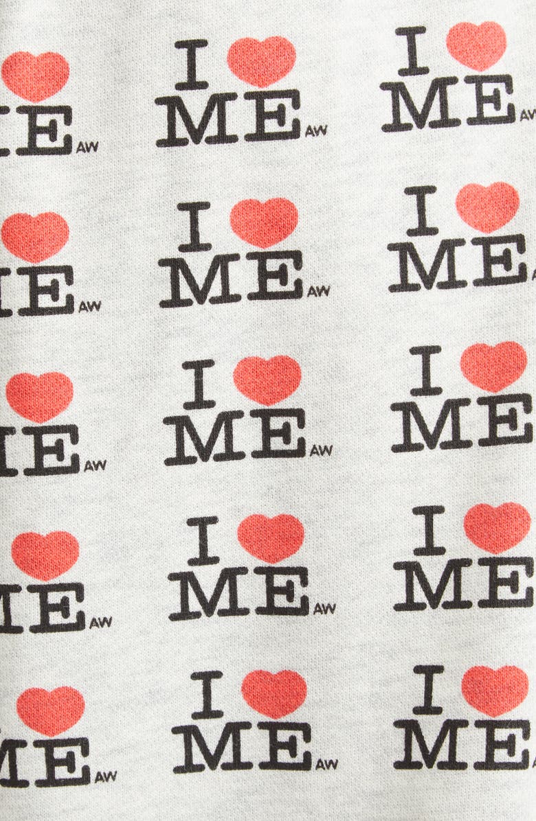 Ashley Williams I Heart Me Fleece Miniskirt, Alternate, color, 