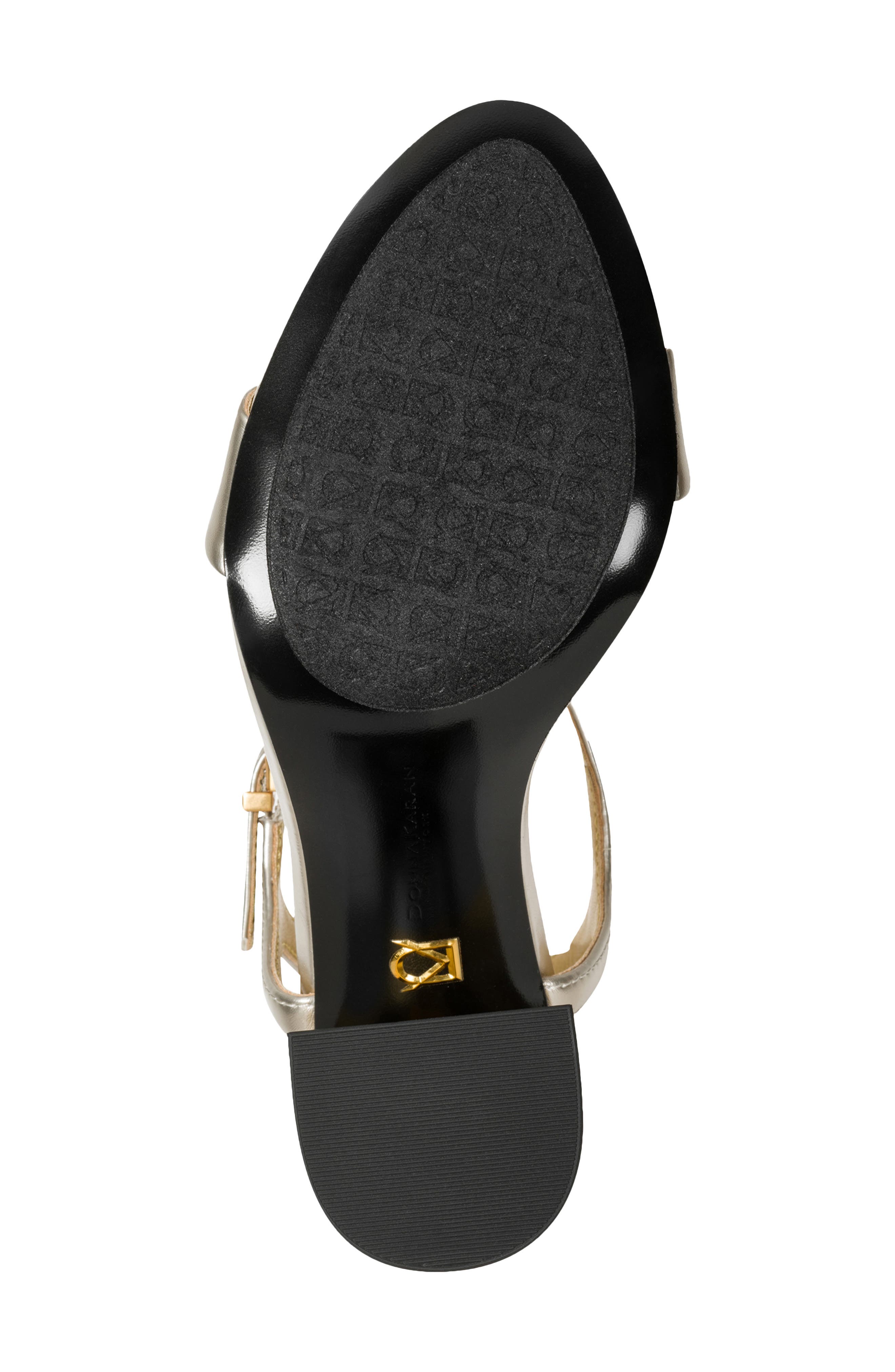 DKNY Seraphina Ankle Strap Sandal, Alternate, color, White Gold