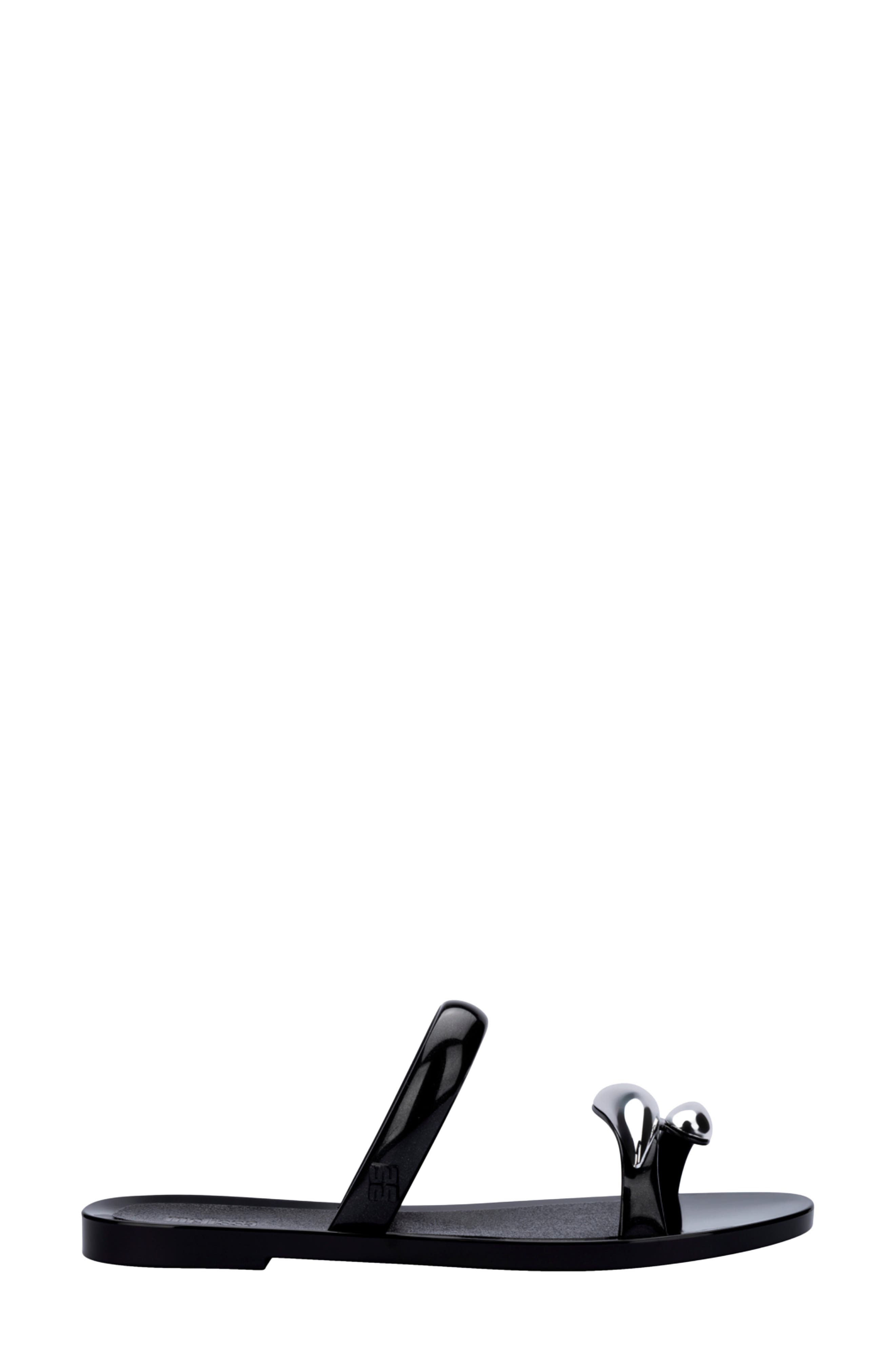 Melissa Eden Slide Sandal, Alternate, color, Black