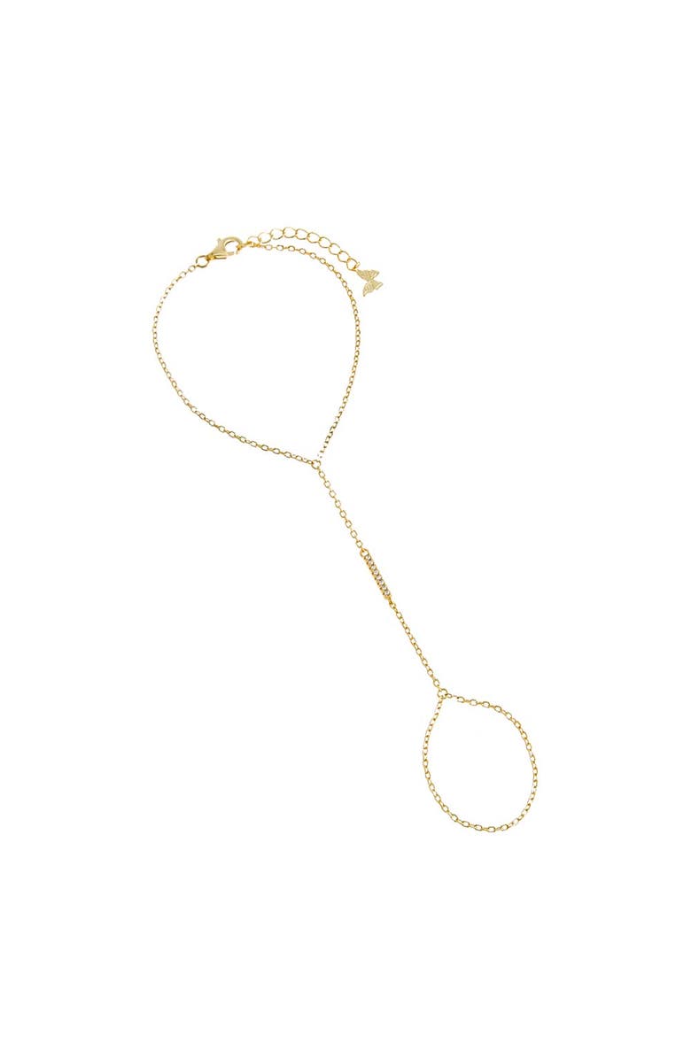 BY ADINA EDEN Pavé Bar Hand Chain, Main, color,