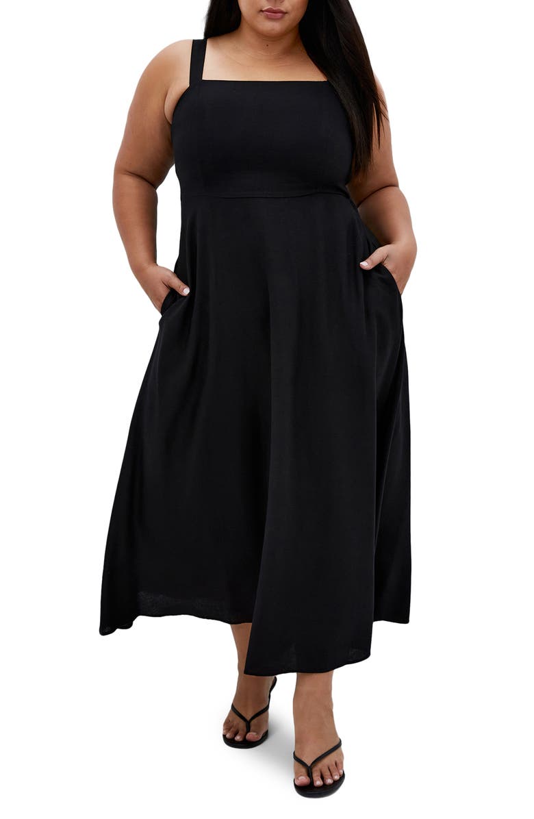 City Chic Collins Fit & Flare Maxi Dress, Main, color, 