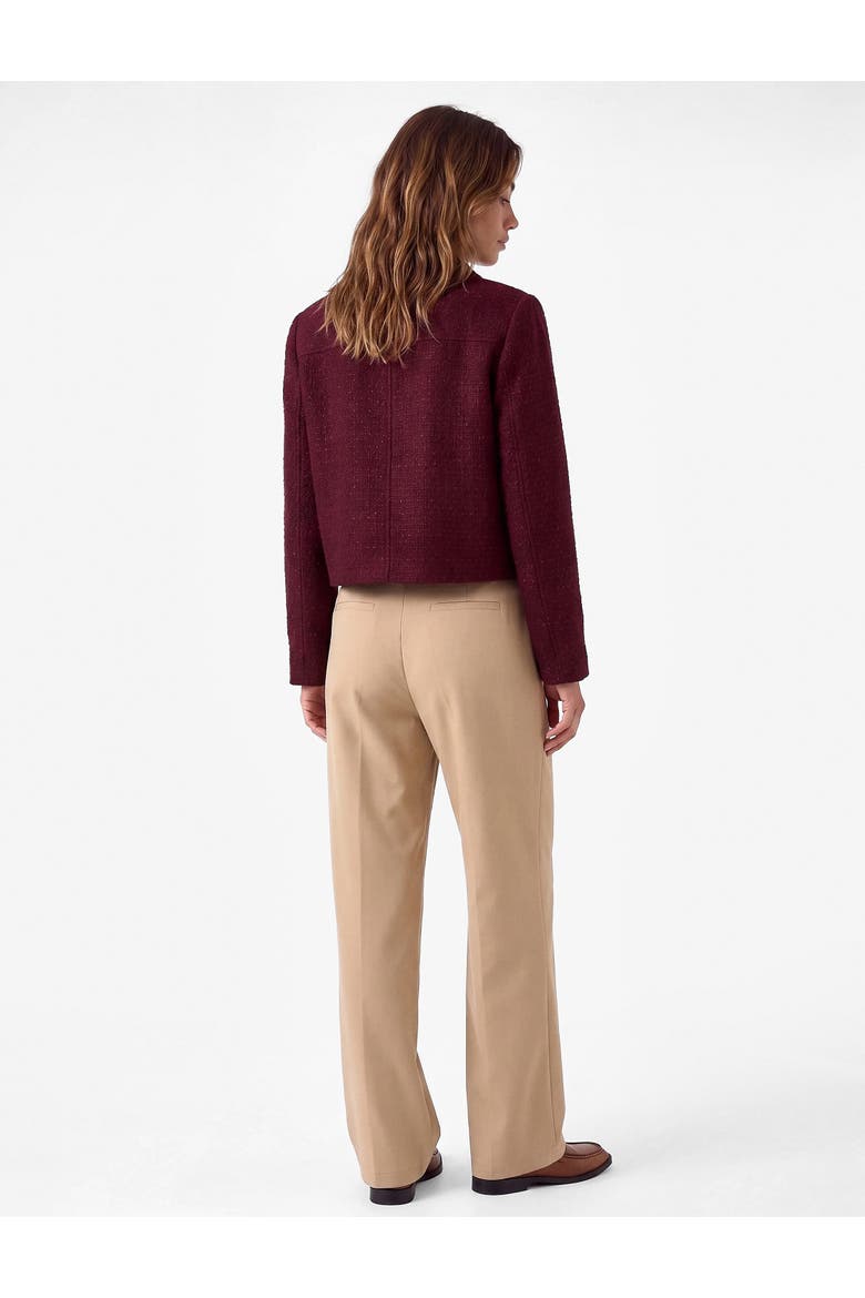 Tweed Jacket, Alternate, color, BORDEUX