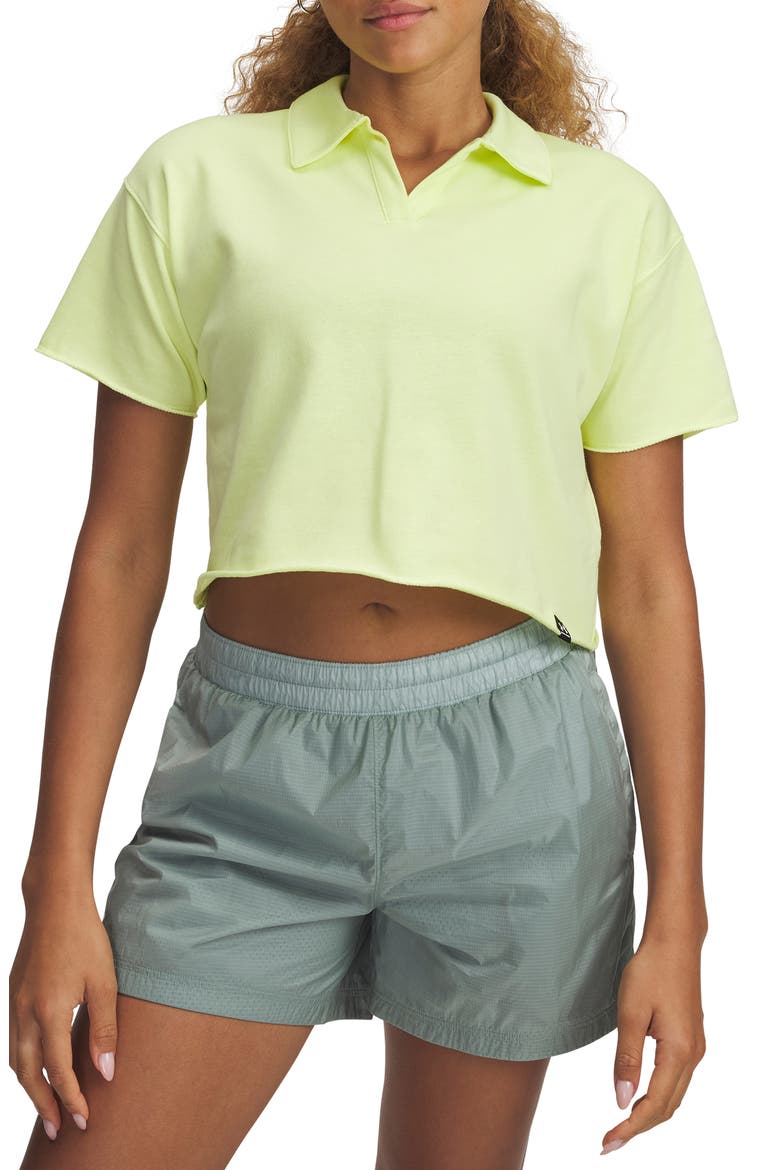 Icon Terry Performance Polo, Main, color, YELLOW