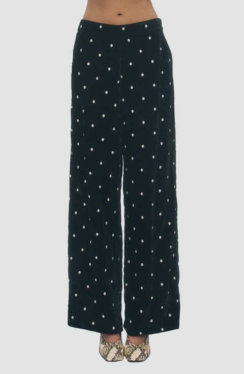 Isla Polka Dot Wide Leg Pants