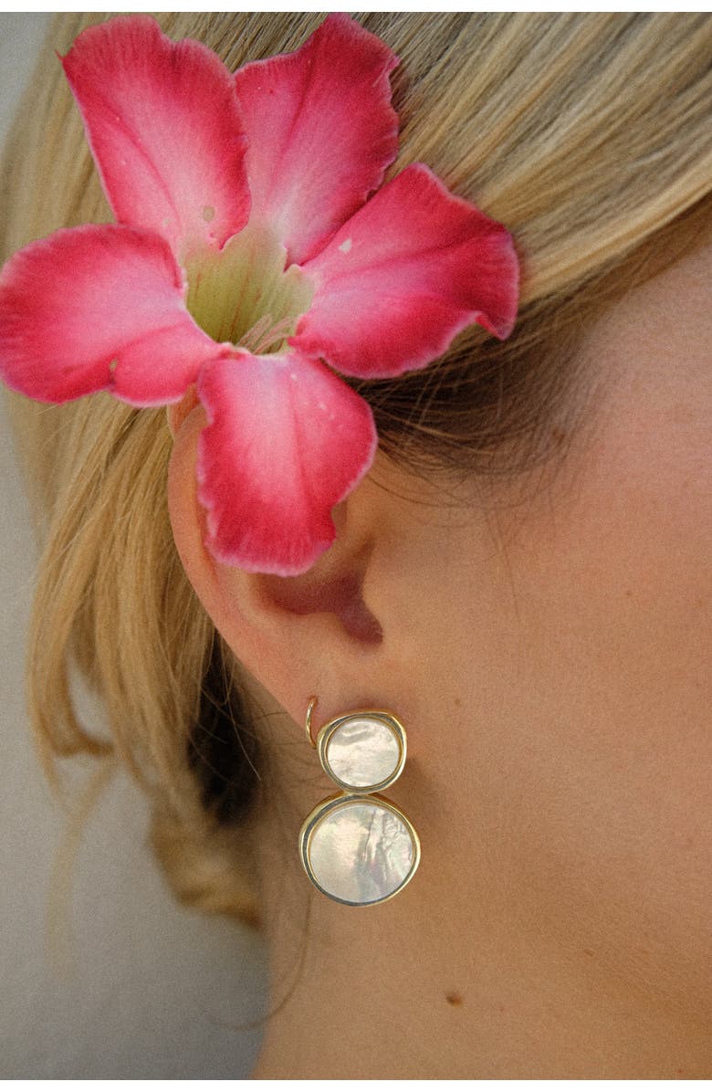 MUNS Momento Earrings, Alternate, color, Gold Vermeil