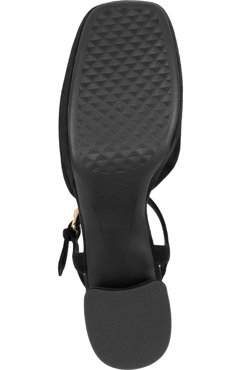 Aerosoles Soir Ankle Strap Platform Pump, Alternate, color, Black Suede