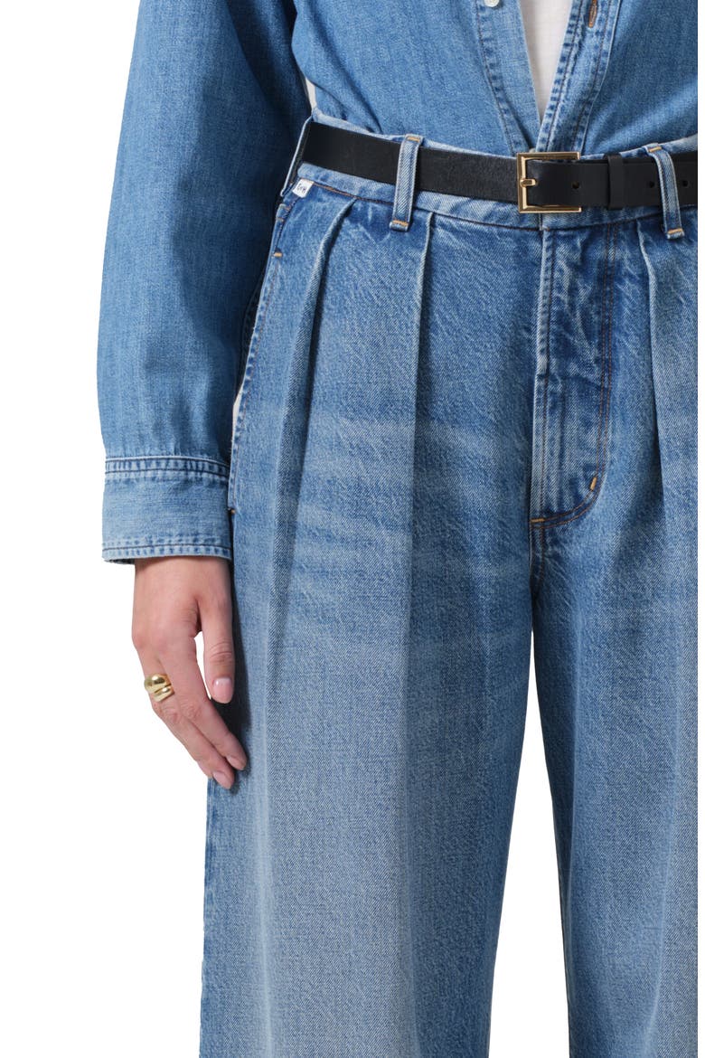 Petra Pleated Nonstretch Jeans, Alternate, color, NENSI