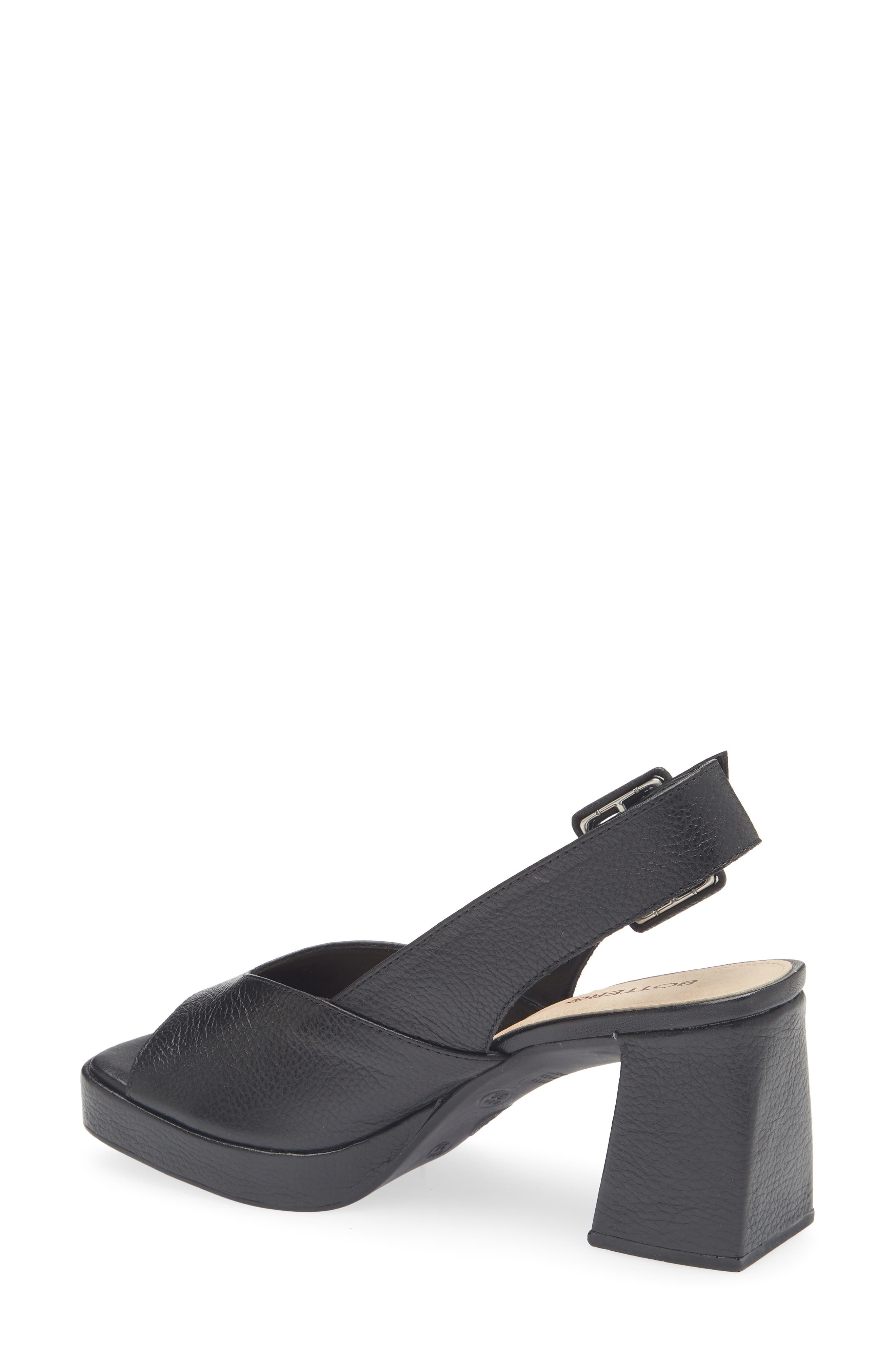 Bottero Britnet Slingback Platform Sandal, Alternate, color, Preto