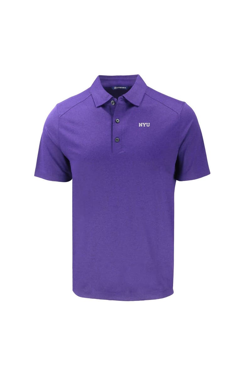 Cutter & Buck Men's Cutter & Buck Heather Purple NYU Violets Big & Tall Forge Eco Stretch Recycled Polo, Alternate, color, 