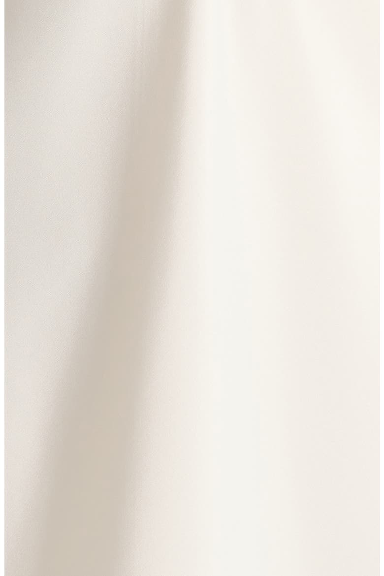Scalloped Lace Trim Satin Slip, Alternate, color, IVORY EGRET