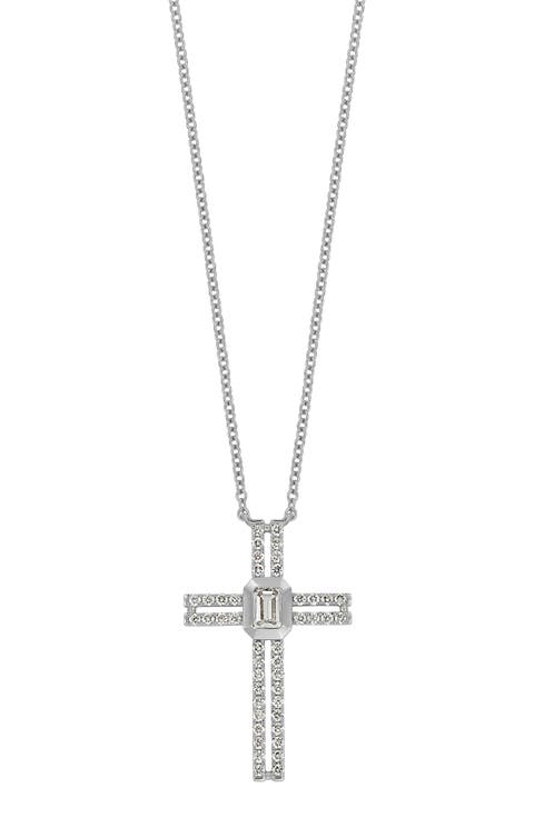Varda 18k Gold Diamond Cross Necklace