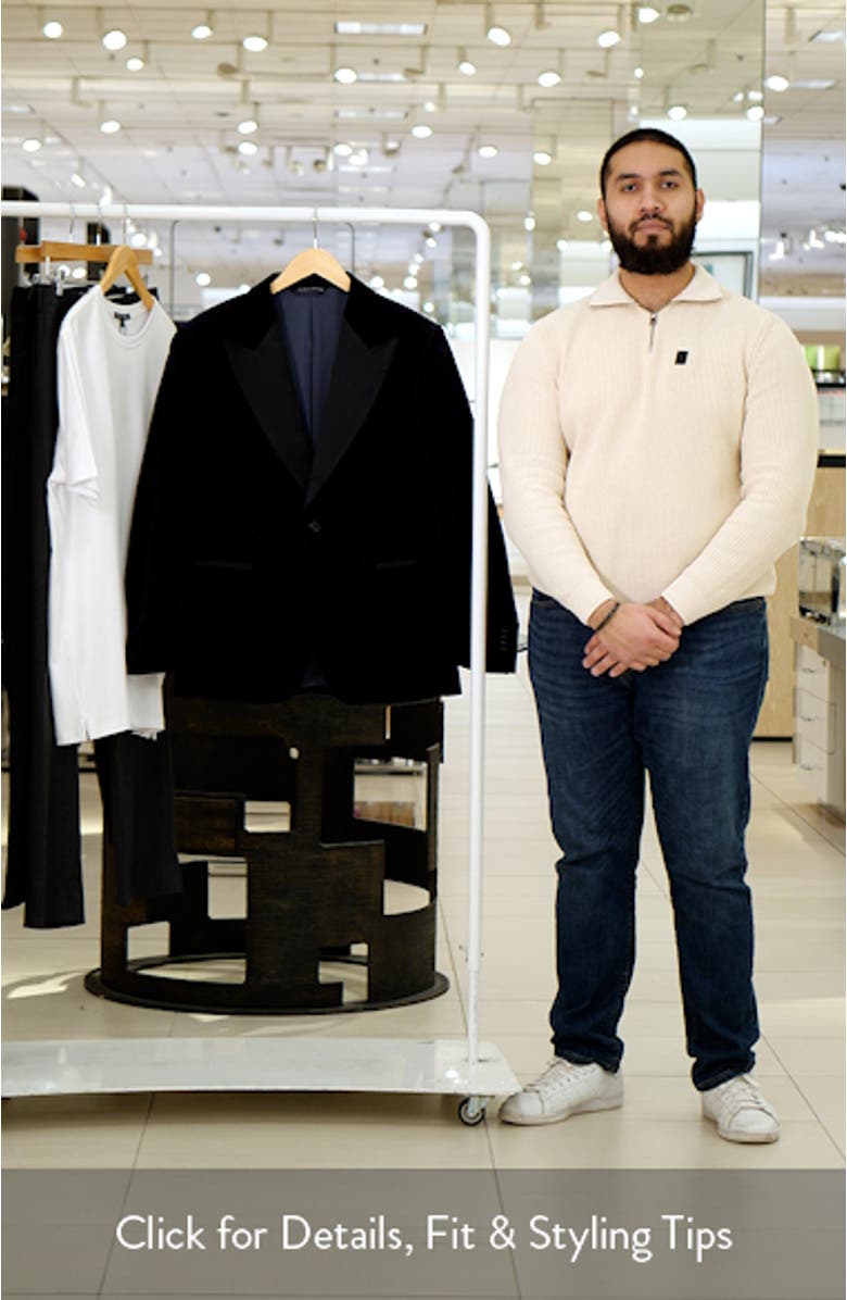 Broadway Floral Velvet Dinner Jacket, sales video thumbnail