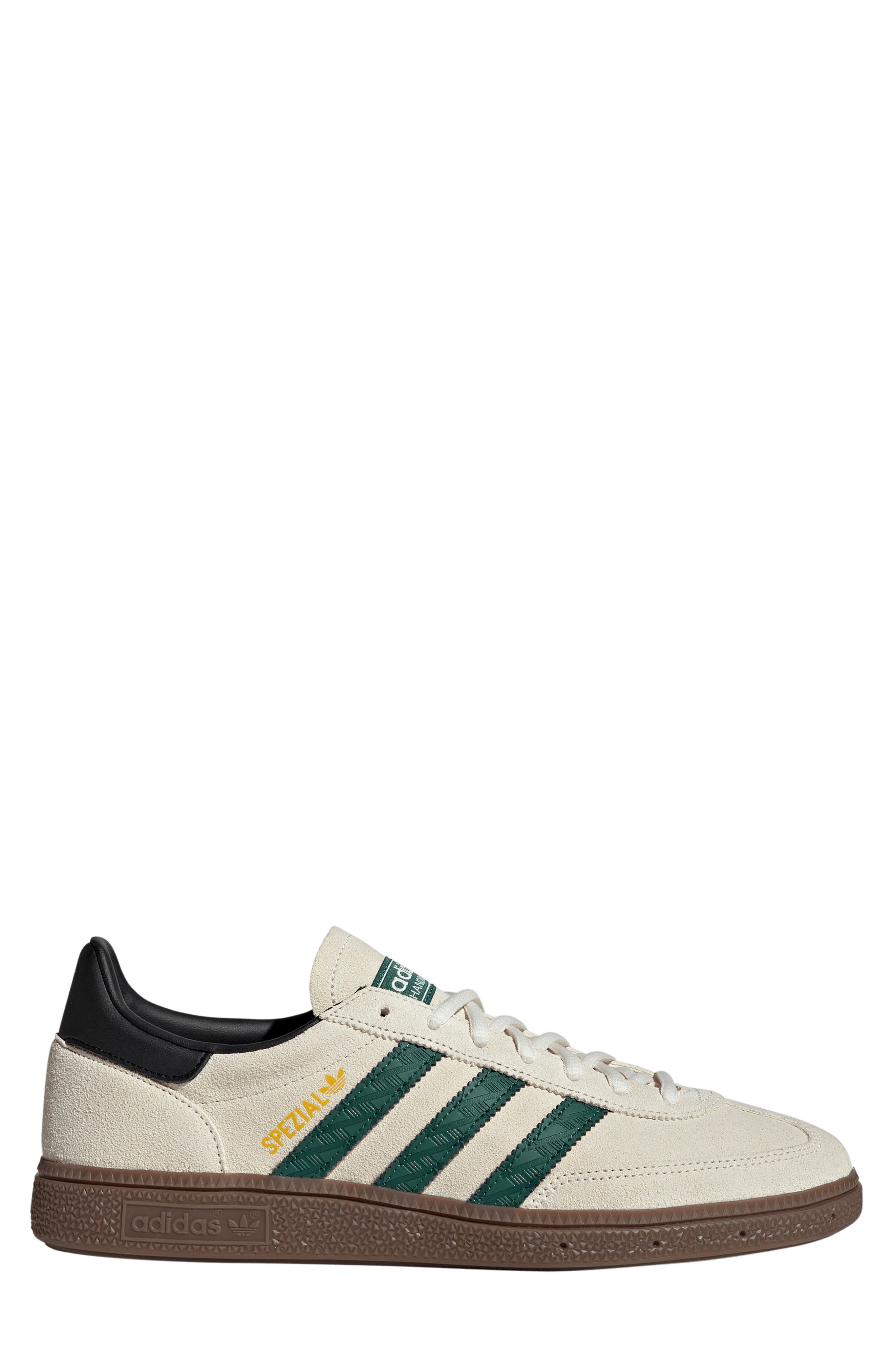 Gender Inclusive Handball Spezial Sneaker, Alternate, color, OFF WHITE/ GREEN/ GUM5