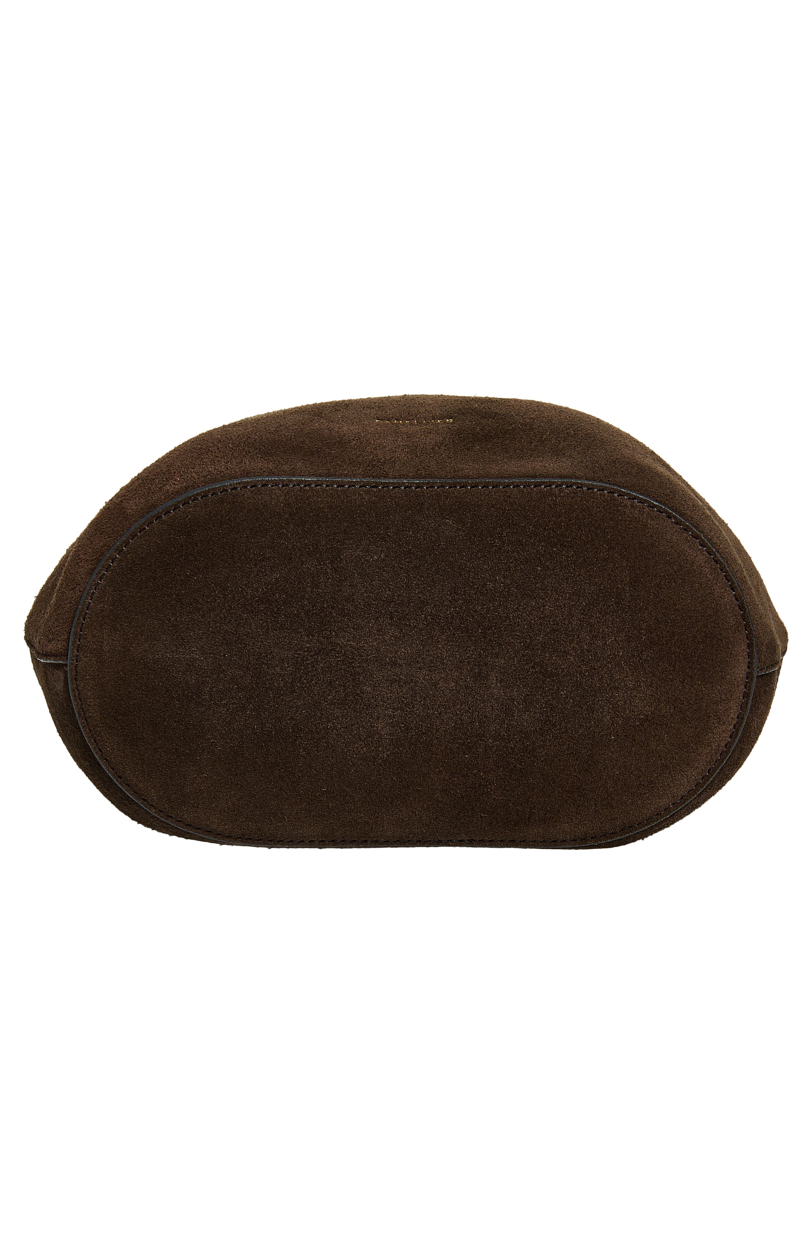 The Siena Suede Crossbody Bag, Alternate, color, DARK CHOCOLATE