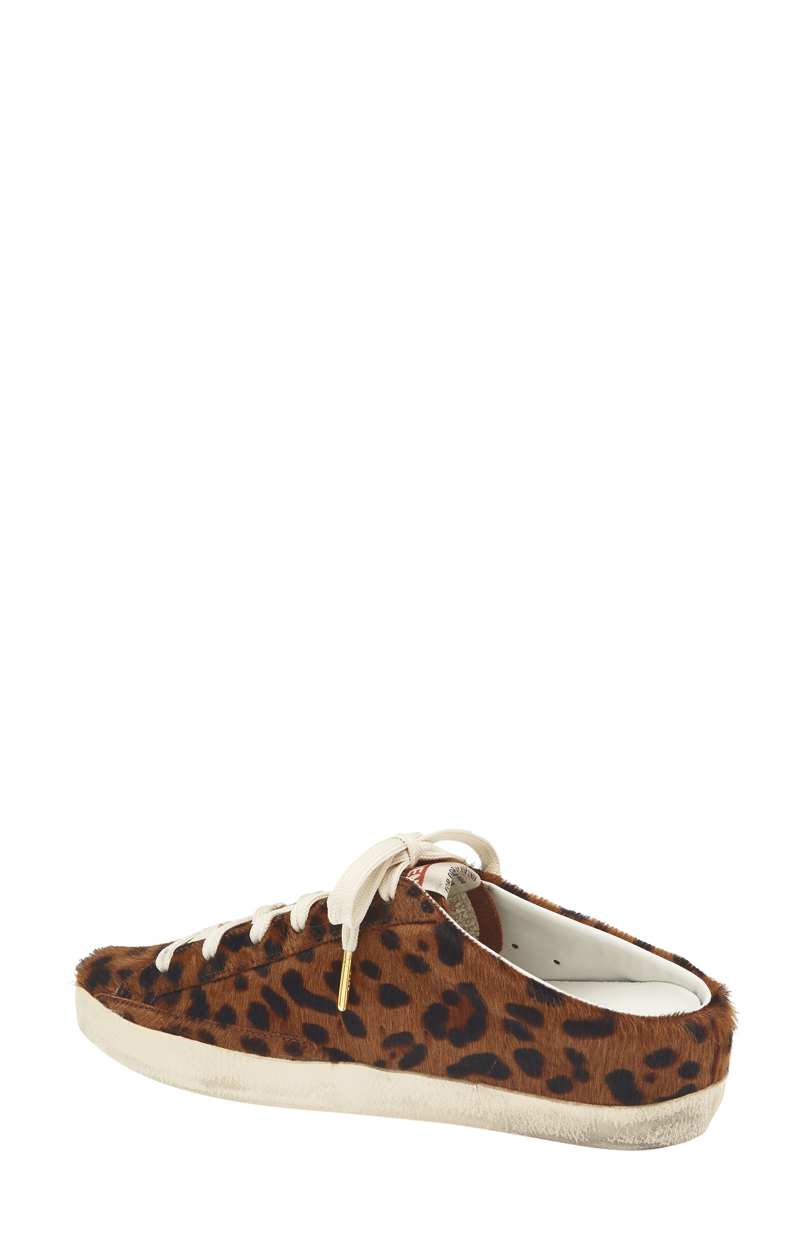 Super-Star Sabot Genuine Calf Hair Mule Sneaker, Alternate, color, BEIGE BROWN LEO/ CREAM