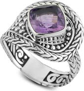 SAMUEL B. Cushion Cut Filigree Ring