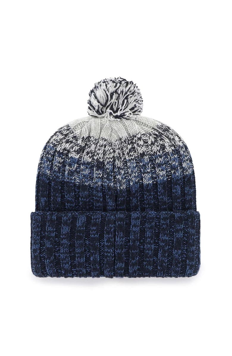 '47 Men's '47  Navy New York Yankees Cascade Cuffed Knit Hat with Pom, Alternate, color, Navy