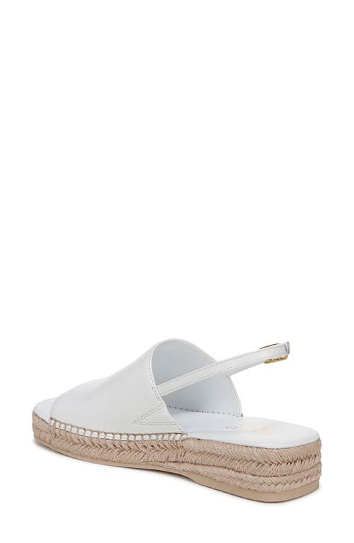 Franco Sarto Rune Slingback Platform Sandal In White